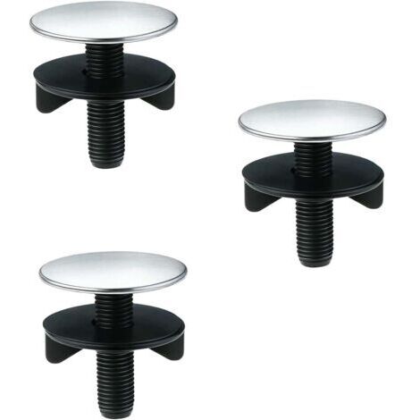 Cache-évier décoratifs en acier inoxydable pour trous d'évier de cuisine - Cache-trous à pied long (diamètre universel de 13 à 40 mm), lot de 2 (1/4)