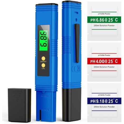 Testeur de pH numérique, pH-mètre avec écran LCD, testeur de qualité de l'eau pour spa et aquarium (1/4)