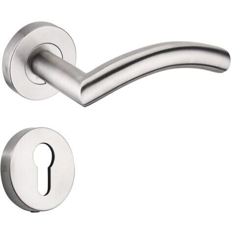 Poignée de porte intérieure en acier inoxydable (avec cache-base décoratif) (1 pièce) (1/5)