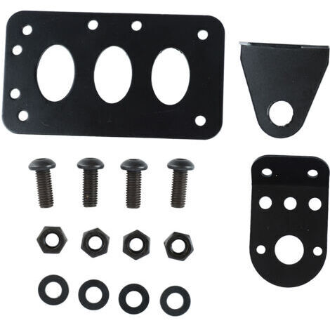 Support de plaque d'immatriculation latéral en fer pour moto, cadre de plaque d'immatriculation rétro (1/5)