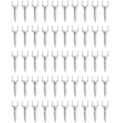 Clous universels sans joint pour plinthes et fixations de meubles massifs, 50 pièces, argentés. 25+7.5 mm (1/4)