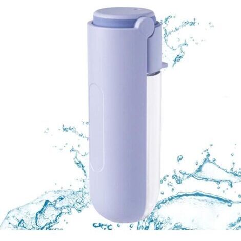 Bouteille d'eau portable pour chien de 420 ml, bouteille d'eau rotative pour animaux de compagnie, en forme d'abreuvoir, légère et portable, convient aux chats et aux chiens pour les voyages et les ra (1/5)
