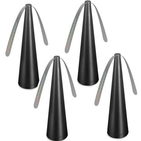 Lot de 4 ventilateurs portables anti-mouches, anti-moustiques, ventilateurs de table anti-moustiques, noir (1/4)