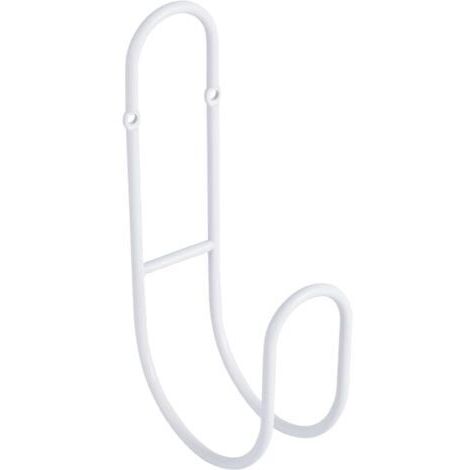 Support de tuyau d'arrosage suspendu - Support de rangement pour tuyau d'arrosage suspendu, corde, pour extérieur (blanc) (1/4)