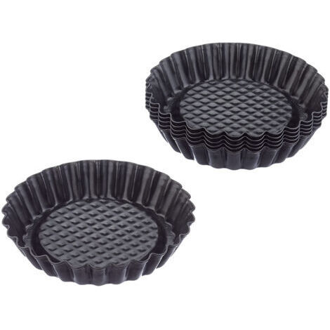 Mini-tartelettes classiques (6 pièces), moule à tartelettes de 10 cm, petit moule à tartelettes, moule à tartelettes antiadhésif (1/5)