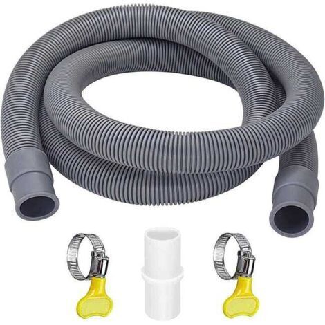 Flexible de Vidange Universel 3m pour Machine à Laver et Lave-Vaisselle, Haute Résistance (1/4)