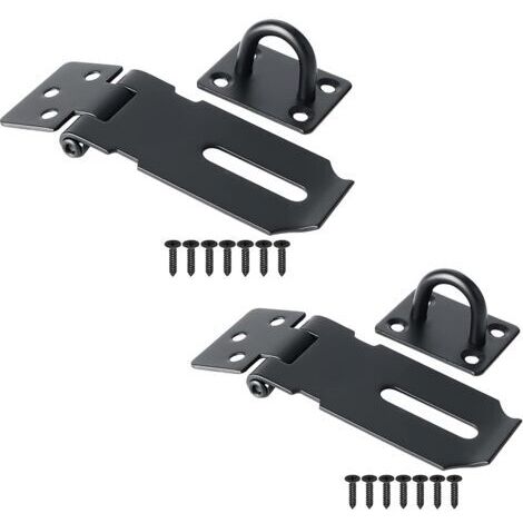 Loquet de portail de jardin, loquet de portail intérieur, loquet en acier inoxydable, serrure coulissante de salle de bain, lot de 2, 7,6 cm (1/4)