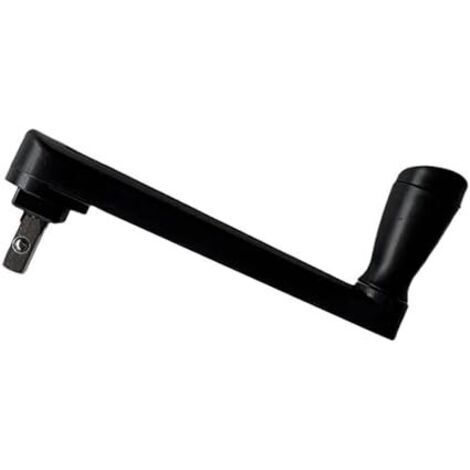 Parapluie romain original avec manivelle en métal - convient pour une utilisation en extérieur - 1 pièce, noir (1/3)