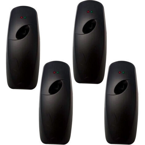 Un ensemble de 4 diffuseurs d'air automatiques muraux - parfaits pour les salles de bains et les toilettes, réglages ajustables, installation facile. (1/5)
