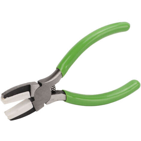 Pince à bijoux ergonomique avec poignées antidérapantes, robuste et durable, polyvalente, fabriquée en acier au carbone avec têtes de pince en plastique. (1/5)