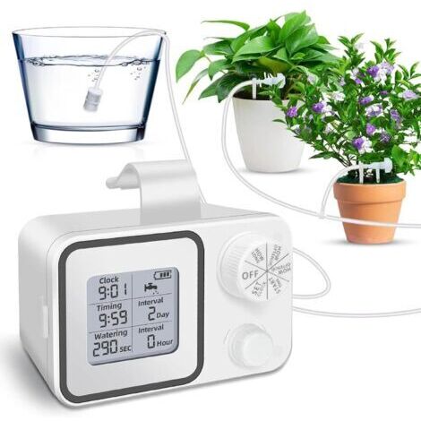 Kit d'irrigation goutte à goutte automatique - pour 15 plantes en pot, l'eau atteint directement les racines. (1/4)