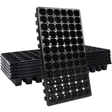 Les plateaux de germination en plastique (6 pièces, 72 trous) conviennent aux légumes miniatures et aux serres hydroponiques. (1/5)