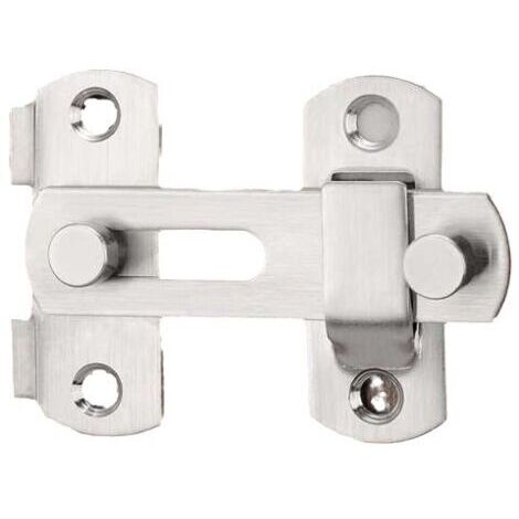Lot de 1 serrures à charnière pour porte coulissante en acier inoxydable, tige de verrouillage de sécurité pour portes et fenêtres, meubles (1/4)