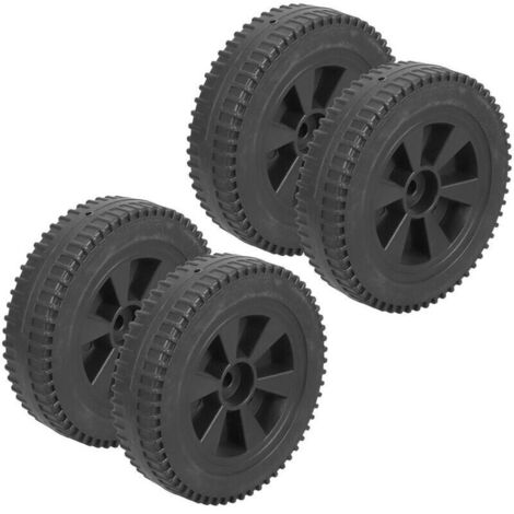 Lot De 4 Roulettes De Rechange Pour Chariot De Barbecue À Gaz En Pehd Noir