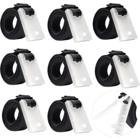 Sangles de maintien pour enrouleur de bâche de piscine Nylon durable Longueur 1,80 m Lot de 8 sangles ajustables (1/5)