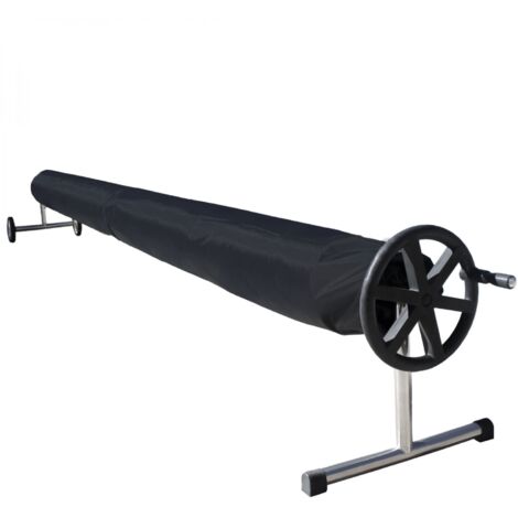Linxor – Bâche de protection pour enrouleur de piscine 4,80 m – Tissu Oxford 420D résistant aux UV – Installation rapide avec système de scratch (1/5)