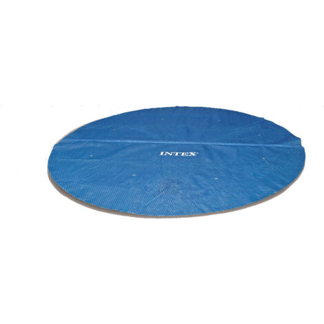 Intex – Bâche à bulles pour piscine ronde Ø 3,96 m – Épaisseur 120 microns – Polyéthylène résistant – Système de fixation rapide