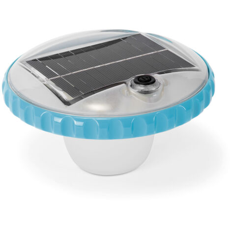 Intex – Lampe flottante solaire LED pour piscine hors-sol – Éclairage blanc froid – Autonomie 5h – Étanche et respectueuse de l'environnement