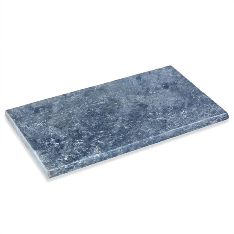 Margelle de piscine Pierre Naturelle Adana - 61x33x3 cm - Bord rond - Gris Bleu
