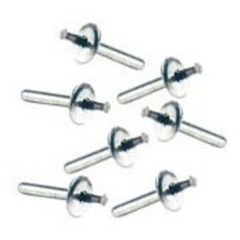 Rivets à frapper 5 x 26 mm – Boîte de 100 rivets en aluminium et inox – Fixation durable pour liner piscine – Résistance à la corrosion