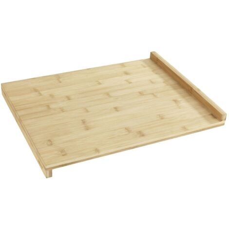 Wenko – Planche à découper en bambou 45 x 35 cm – Anti-dérapante avec rebords – Certifiée FSC – Pour viandes, poissons, fruits et légumes