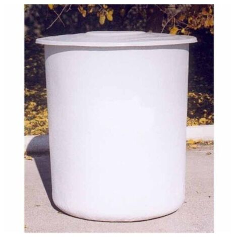Réservoir circulaire en fibre de polyester 100 L + Couvercle, 51x69 cm. Pour l'eau potable et les produits alimentaires (1/4)