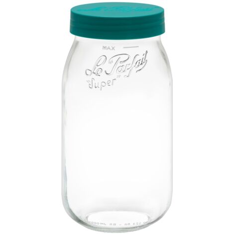 Bocal en verre avec couvercle 2L, LE PARFAIT