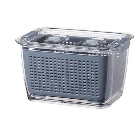 Pratique Cuisine Conteneur de Rangement Grande Capacité Réfrigérateur Organisateur Anti Poussière (1/5)