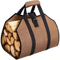 Sacs de rangement pour bois de chauffage d'intérieur, sacs de rangement pour bois de chauffage, sacs de rangement en toile, paniers à bois de chauffage portables, adaptés aux cheminées, aux poêles à b