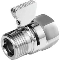 Robinet d'arrêt pour pommeau de douche – raccord de robinetterie – laiton durable