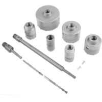 Scie cloche, scie cloche, ensemble de scie cloche, scie cloche SDS pour mur en béton, 10 forets muraux, 35 mm/40 mm/50 mm/65 mm/82 mm/110 mm