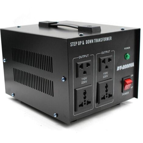 Convertisseur De Tension 220V Vers 110V - 2 Prises + 4 Ports USB - Adaptateur Voyage Key Power - Neuf