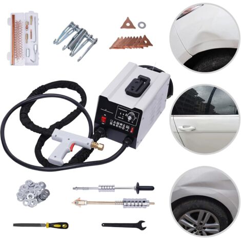 HTTMT   Kit d'extracteur de bosses pour soudeuse à goujons   Kit de soudure pour panneau de carrosserie de voiture [P/N : ET CAR FIX001 RAW