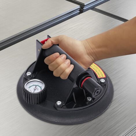 8-Inch Vacuum Suction Cup, with Pressure Gauge, Heavy Duty Vacuum ...