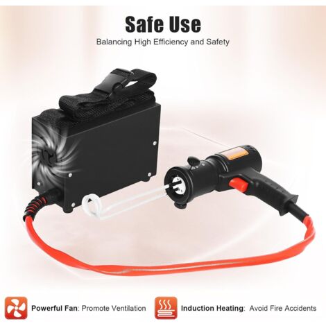 1200W Induktionsheizer-Set – Magnetischer Rostlöser Mit 3 Spulen (Φ15/20/25 Mm), Für KFZ- & HVAC-Reparaturen, LED-Beleuchtung