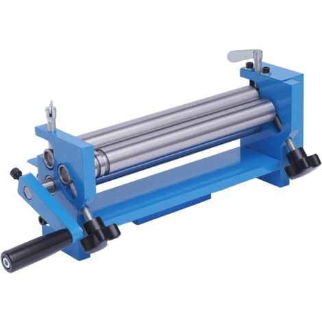 Rundbiegemaschine 3-Walzen – Manuelle Biegemaschine Für Bleche Bis 300 Mm – 48x17x17,5 Cm – Für Stahl, Kupfer, Aluminium, Ideal Für Werkstatt & Hobby