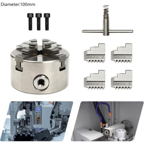 K13 100 mm 4'' 6-Backen-Drehfutter selbstzentrierend für CNC-Bohr-Fräsmaschine e