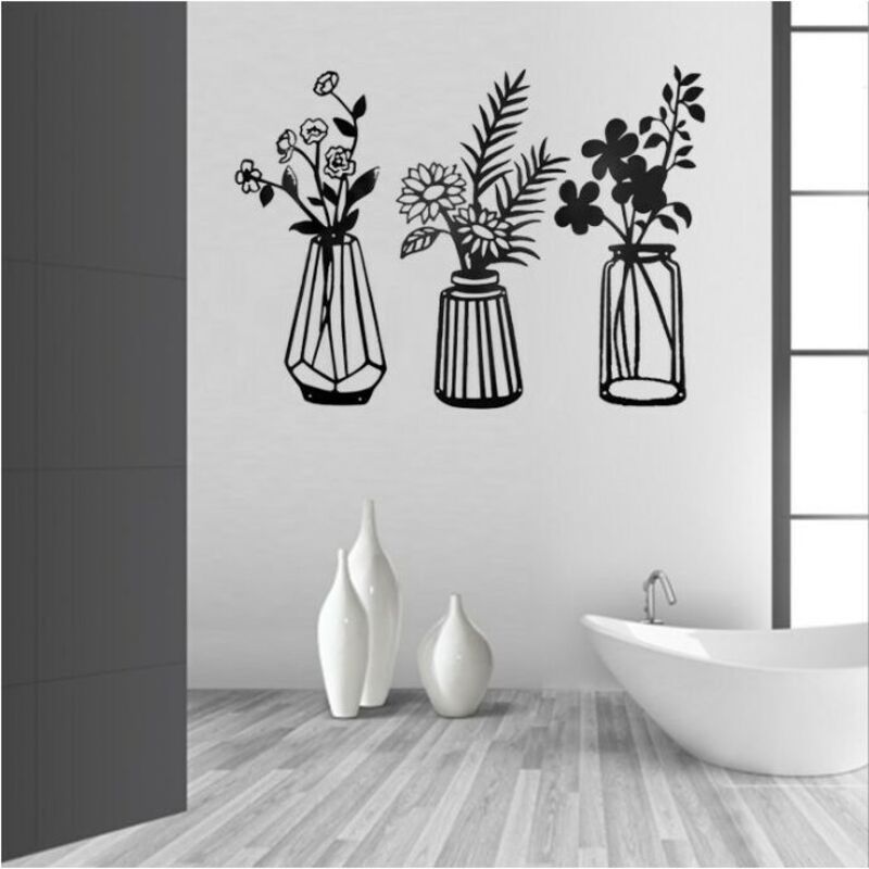 Milisten 2 Pièces Vase Mural Tubes De Fleurs Vase Minimaliste