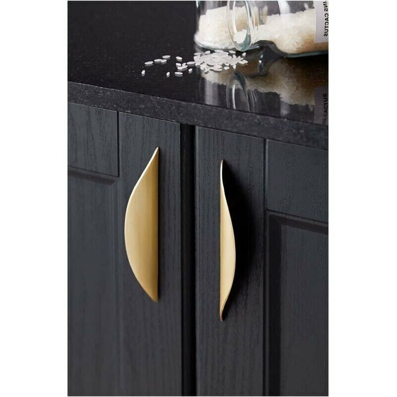 Tout pour l'Armoire | poignées or brossé armoire cuisine moderne carré 160mm