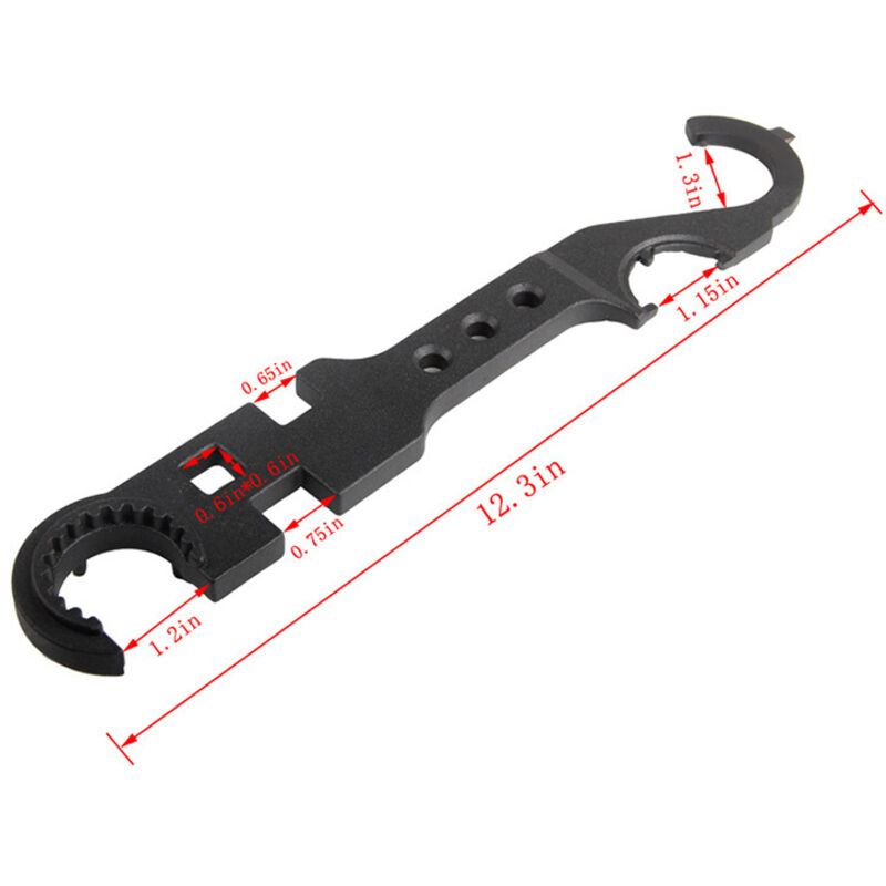 Clé d'armurier AR-15 / M16 Noir Acier allié 540 grammes