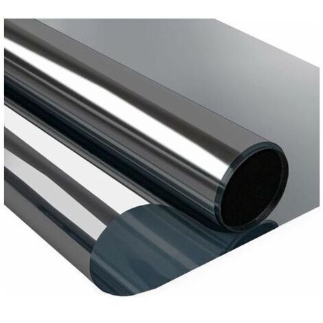 Film fenetre Anti Regard Film Miroir Fenêtre sans Tain Anti Chaleur Anti UV Protection de la Vie Privée pour Fenêtre Bureau Maison Magasin 45×200CM Noir (1/5)