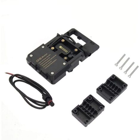 Iplusmile Lot De 4 Supports De Navigation Moto - Support Téléphone UTV Ram Poignées Chauffantes, Rotation 360° Métal Noir