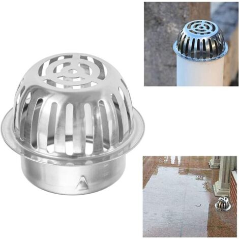 Crapaudines pour Gouttière - Protection Gouttiere Feuilles - Grille anti-feuilles en acier inoxydable pour gouttières - 100 mm - Protection contre les feuilles - Pour éviter les blocages (1/5)