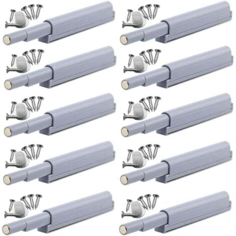 Appuyez pour ouvrir magnétique loquets Fermetures magnétiques push-open ouvre et ferme la porte avec une simple pression (10 pièces)