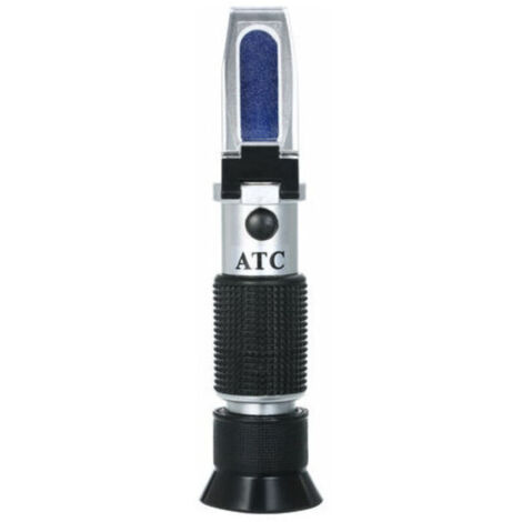 Refractometre De Salinite Densimetres D'Eau De Mer Portables Testeur De Salinite Optique Refractometre Atc Portable, Double Echelle: 0-100‰ & 1.000-1.070 Densite, Testeur D'Eau Salee Pour Aquar