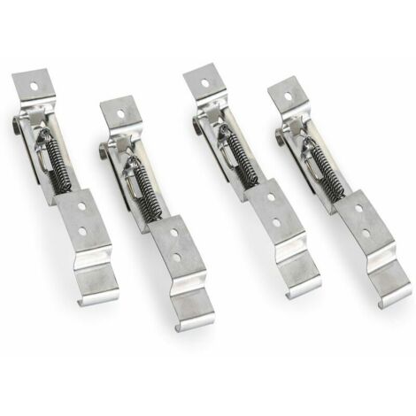 4 pièces support de plaque d'immatriculation de voiture pince de plaque d'immatriculation de remorque/support de licence paire ressort en acier inoxydable