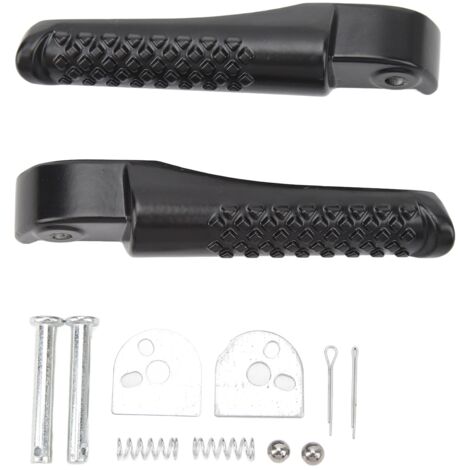 Jeffergarden Support de repose-pieds avant gauche et droit, 2 pièces, noir, remplacement pour Coleman Powersports BT200X