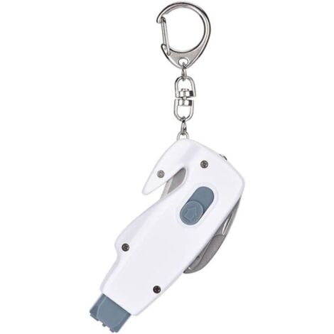 Marteau de Rupture de fenêtre d'évacuation d'urgence, 2 Pièces Marteau Brise Vitre Kit Voiture De Sécurité d'urgence De Voiture Kit Voiture évasion Outil Accessoires de Voiture Blanc (1/4)
