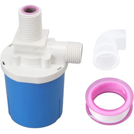 Jeffergarden Vanne à flotteur automatique en plastique étanche à l'eau intérieure compacte vanne de contrle du niveau d'eau pour réservoir d'eau G3/4 entrée supérieure intégrée (1/4)