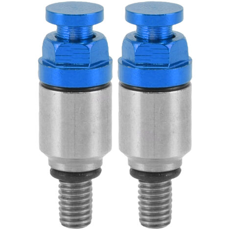 Jeffergarden 2 pièces M5x0.8 fourche en alliage d'aluminium purgeur d'air soupape de surpression de remplacement pour CRF150R CR125R CR250R CRF250R bleu